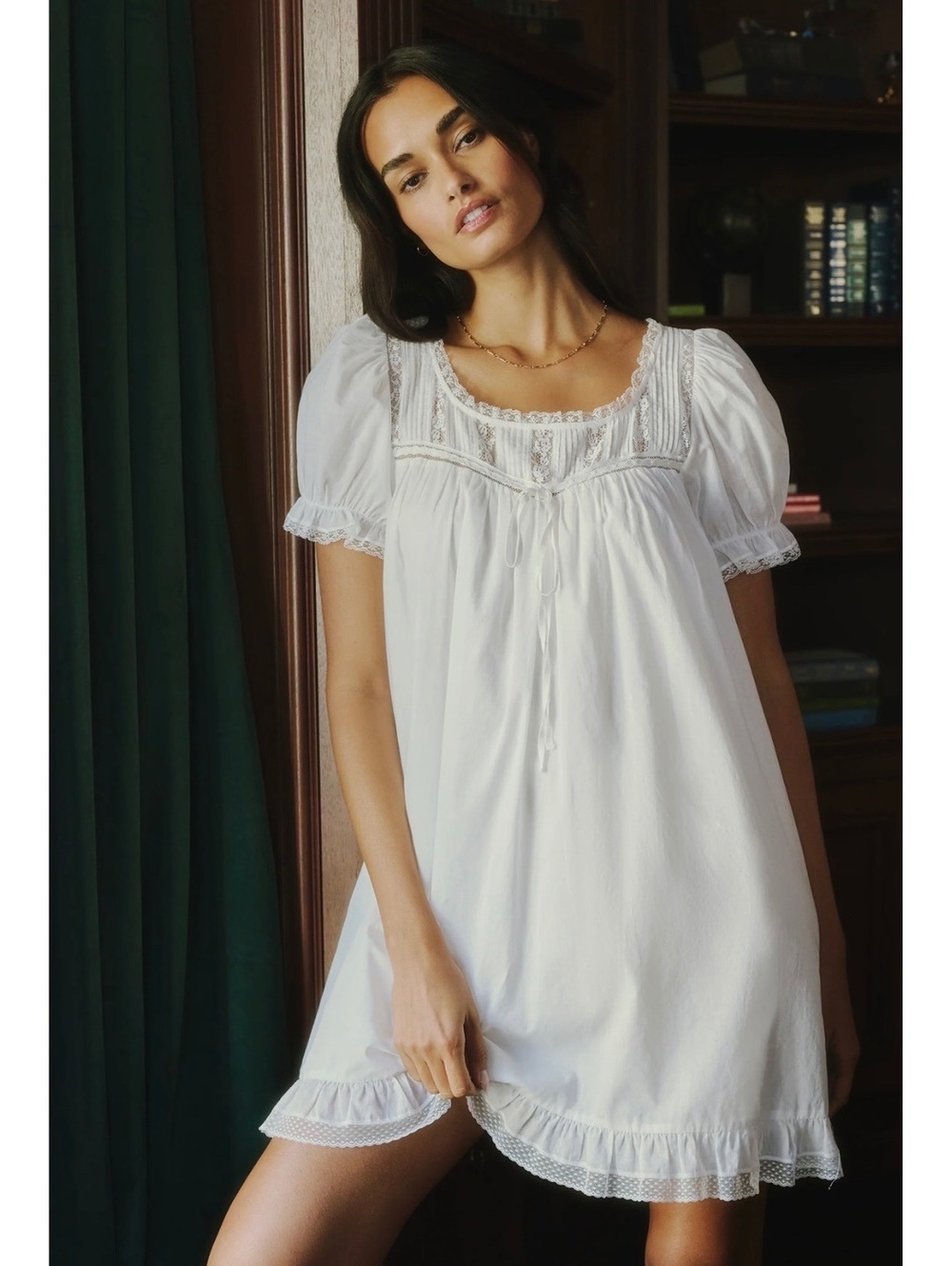 NWT Sorella by Few Moda Alethea Cotton Mini Dress Size Small White